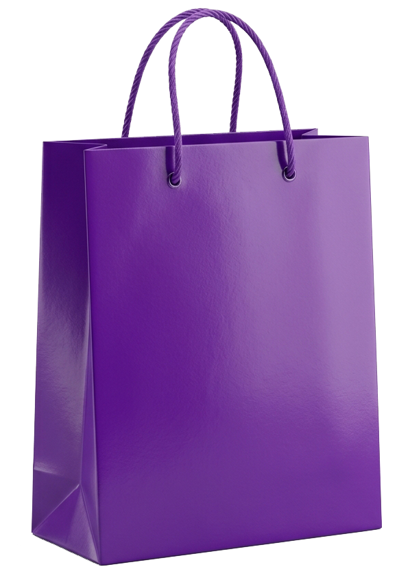 Purple Shopping Bag
